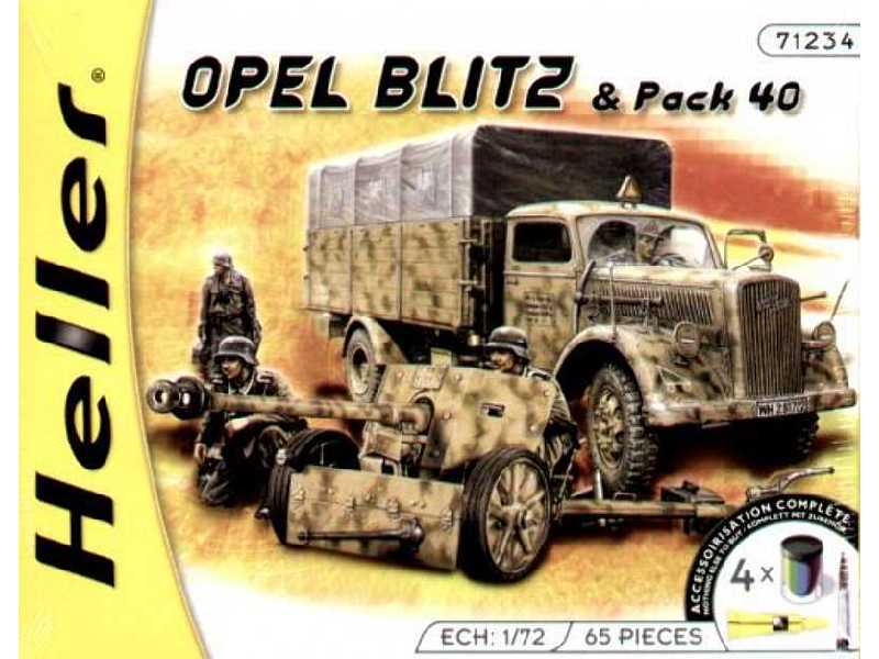 Opel Blitz & Pack 40  + farby, klej, pędzelek - zdjęcie 1