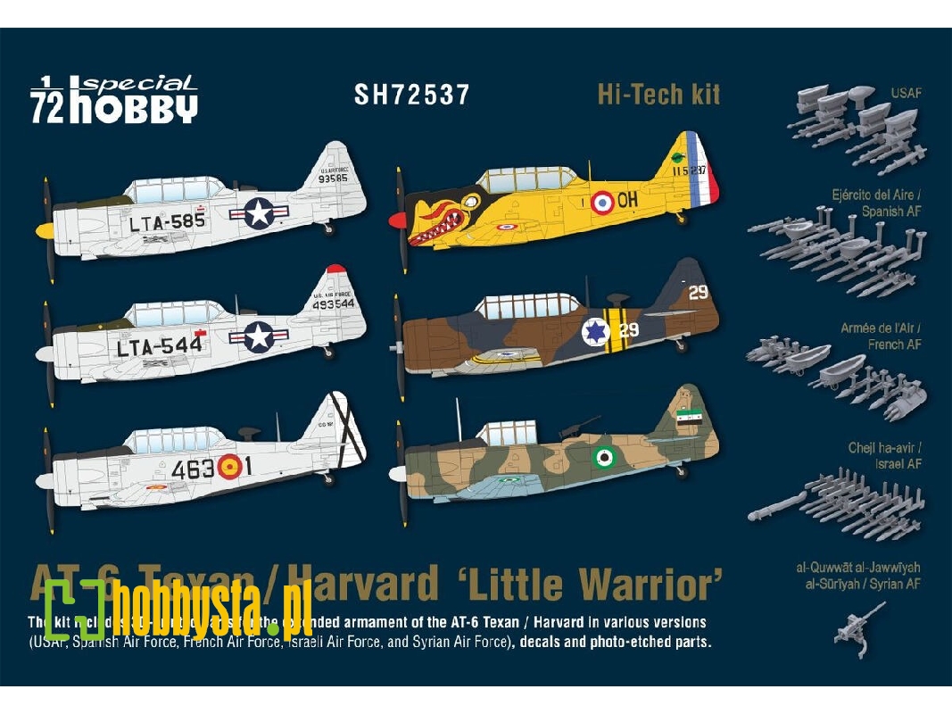 North American At-6 Texan / Harvard - Little Warrior (Hi-tech Kit With 3d-printed Parts) - zdjęcie 1