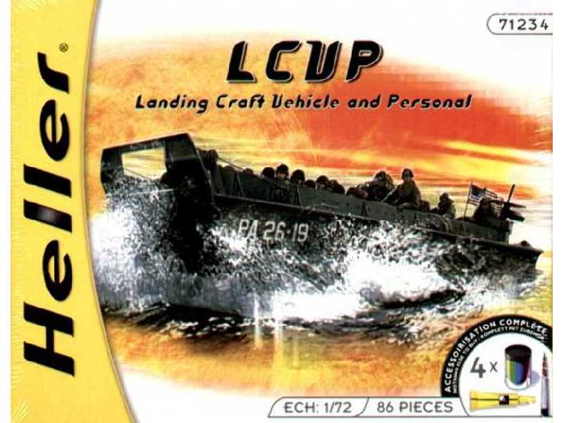 LCVP Landing Craft Vehicle and Personal + farby, klej, pędzelek - zdjęcie 1 LCVP Landing Craft Vehicle and Personal + farby, klej, pędzelek - zdjęcie 1