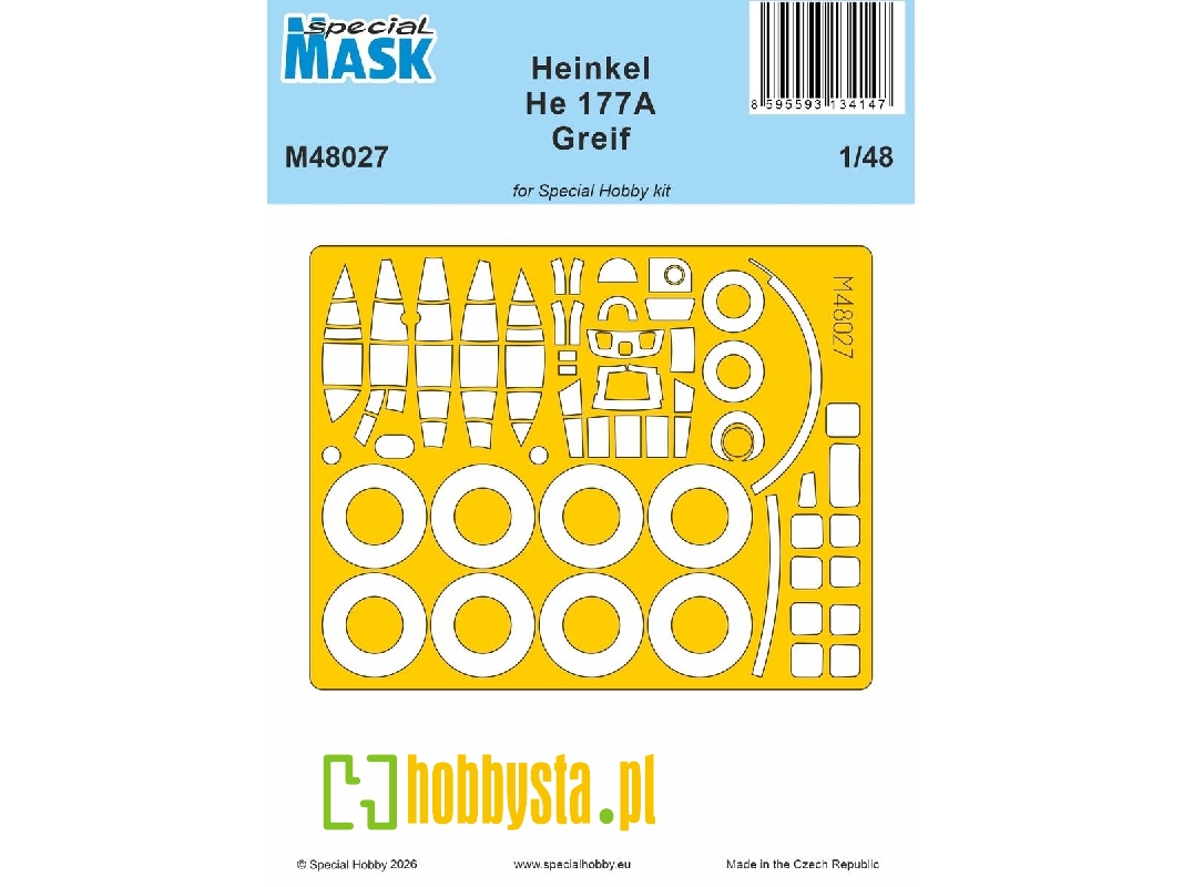 Heinkel He-177 A Greif - Masks Set (For Special Hobby Kits) - zdjęcie 1