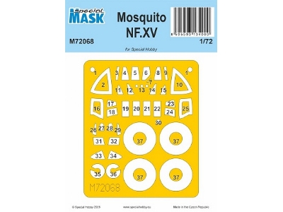 De Havilland Mosquito Mk.Xv Nf - Masks Set (For Special Hobby Kits) - zdjęcie 1