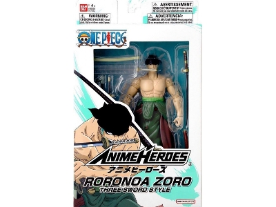 Anime Heroes One Piece Roronoa Zoro (Three Sword Style) - zdjęcie 1