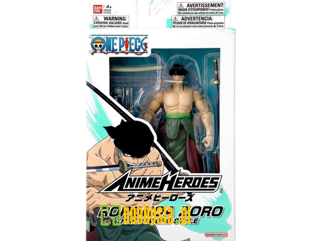Anime Heroes One Piece Roronoa Zoro (Three Sword Style) - zdjęcie 1