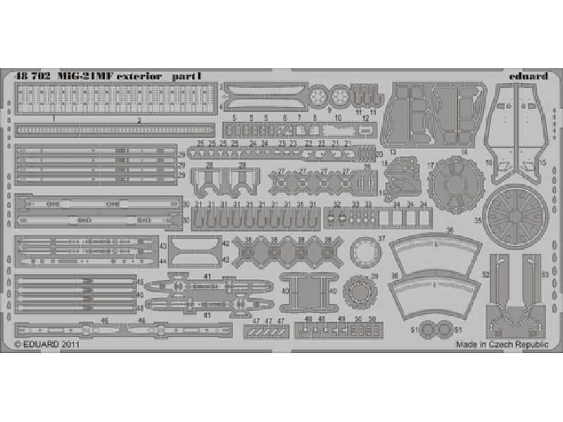  MiG-21MF exterior 1/48 - Eduard - blaszki - zdjęcie 1