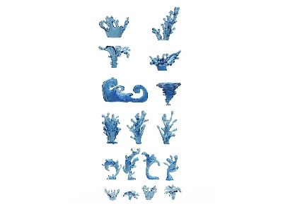 Water Fx (3d-printed / 17 Pcs) - zdjęcie 2