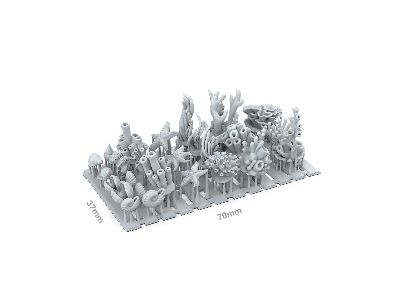 Coral And Seaweed (3d-printed / 18 Pcs) - zdjęcie 2