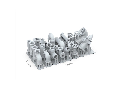 Pipes (3d-printed / 23 Pcs) - zdjęcie 2