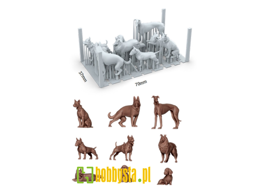 Dogs (9 Pcs / 3d-printed) - zdjęcie 1