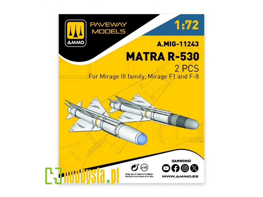 Matra R-530 (2 Pcs / 3d-printed) - zdjęcie 1