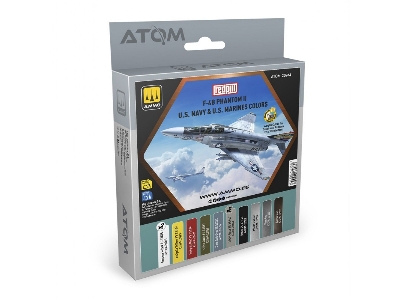 Atom-20944 F-4b Phantom Ii Us Navy & Us Marines Colors - zdjęcie 1