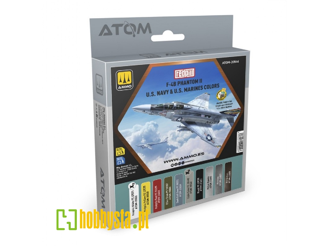 Atom-20944 F-4b Phantom Ii Us Navy & Us Marines Colors - zdjęcie 1