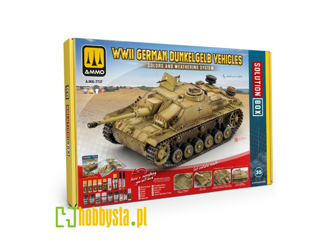 A.Mig-7737 Solution Box 35 - German Wwii Dunkelgelb Vehicles (Multilingual) - zdjęcie 1