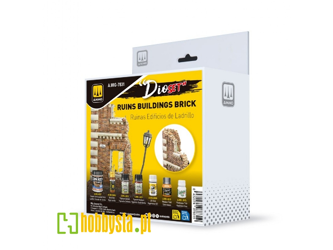 A.Mig-7831 Dio Set : Ruins Buildings Brick - zdjęcie 1