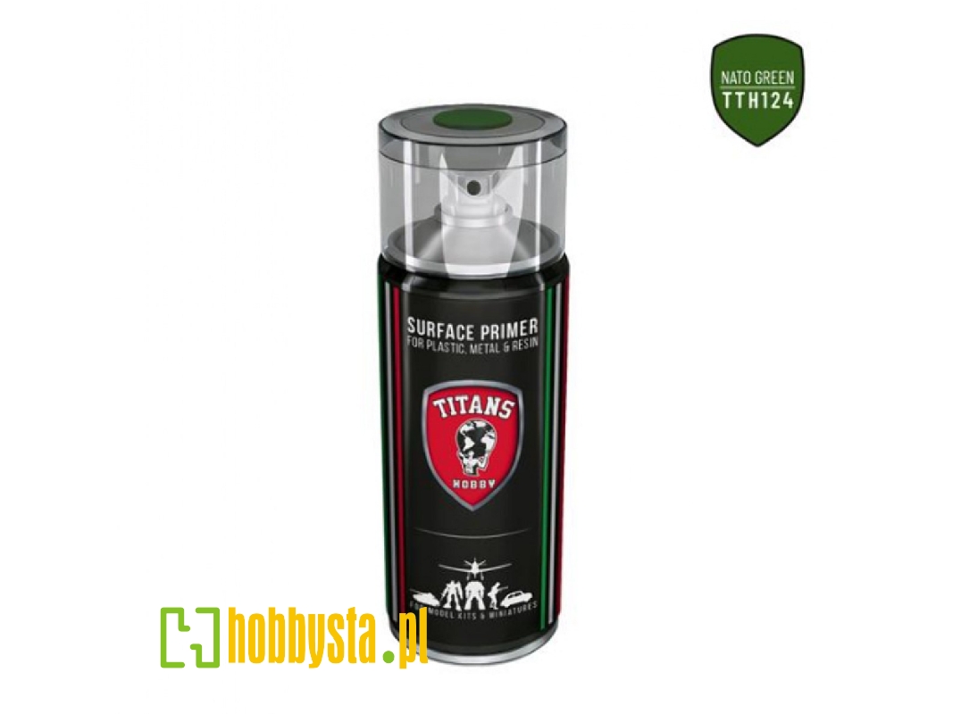 A.Mig Tth124 Nato Green Matt Primer Spray (Titans Hobby) - zdjęcie 1