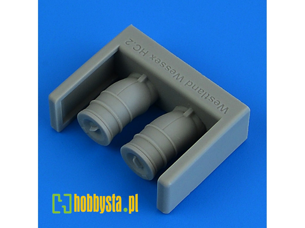 Westland Wessex Hc.2 - Exhaust With F.O.D. Covers (For Airfix Kits) - zdjęcie 1