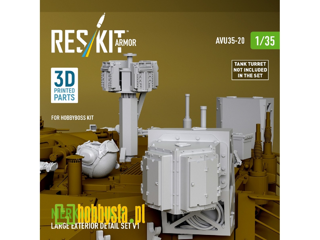 Merkava Mk.3 - Large Exterior Detail Set Volume 1 (For Hobby Boss Kits / 3d-printed) - zdjęcie 1