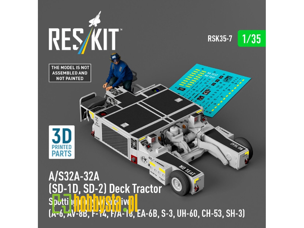 A/S32a-32a (Sd-1d, Sd-2) Deck Tractor Spotting Dolly With Driver - zdjęcie 1