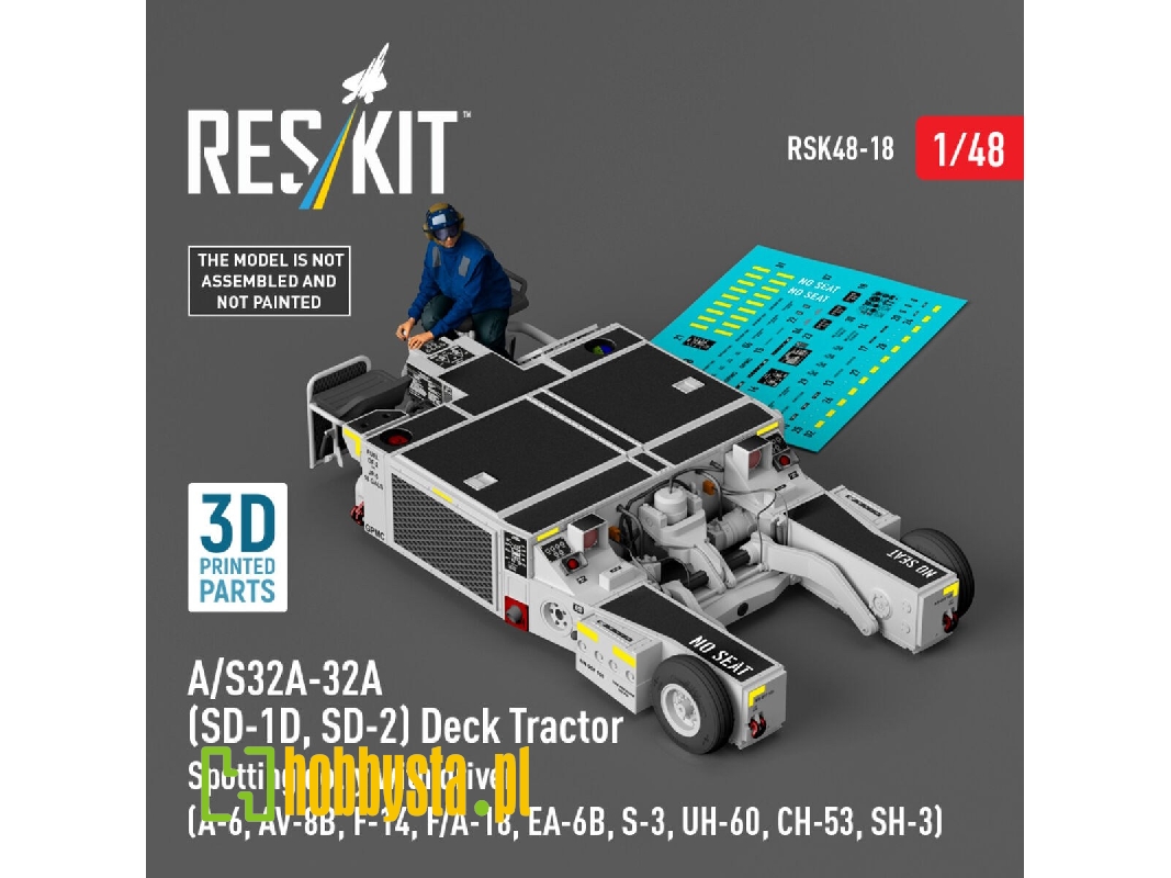 A/S32a-32a (Sd-1d, Sd-2) Deck Tractor Spotting Dolly With Driver - zdjęcie 1