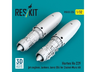Horten Ho 229 - 3d-printed Jet Engines Junkers Jumo 004  (2 Pcs / For Zoukei Mura Kits) - zdjęcie 1