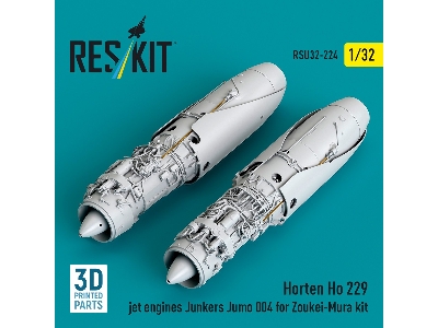 Horten Ho 229 - 3d-printed Jet Engines Junkers Jumo 004  (2 Pcs / For Zoukei Mura Kits) - zdjęcie 2