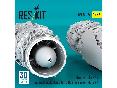 Horten Ho 229 - 3d-printed Jet Engines Junkers Jumo 004  (2 Pcs / For Zoukei Mura Kits) - zdjęcie 4
