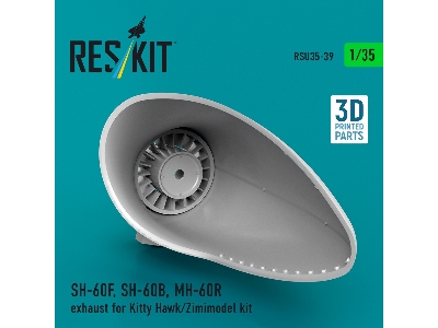 Sikorsky Sh-60f / Sh-60b And Mh-60r - Exhaust (For Kitty Hawk & Zimimodel Kits / 3d-printed) - zdjęcie 3