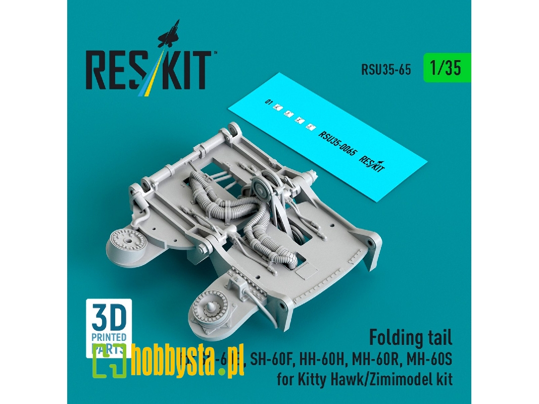 Sikorsky Sh-60b / Sh-60f / Hh-60h / Mh-60r And Mh-60s - Folding Tail (For Kitty Hawk & Zimimodel Kits / 3d-printed) - zdjęcie 1
