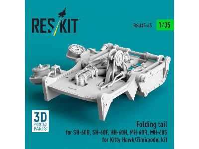 Sikorsky Sh-60b / Sh-60f / Hh-60h / Mh-60r And Mh-60s - Folding Tail (For Kitty Hawk & Zimimodel Kits / 3d-printed) - zdjęcie 3