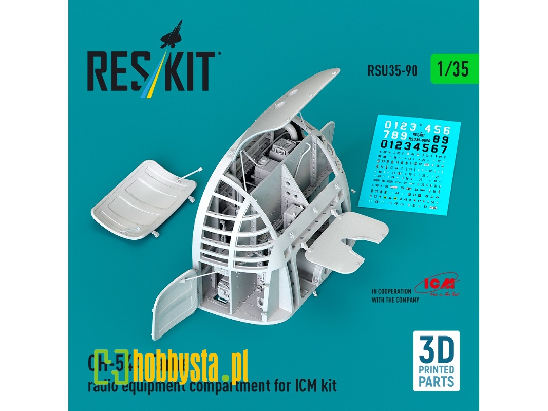 Sikorsky Ch-54a Tarhe - Radio Equipment Compartment (For Icm Kits / 3d-printed) - zdjęcie 1