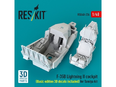Lockheed Martin ​f-35b Lightning Ii - Cockpit Basic Edition 3d Decals Included (For Tamiya Kits / 3d-printed) - zdjęcie 2