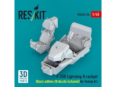Lockheed Martin ​f-35b Lightning Ii - Cockpit Basic Edition 3d Decals Included (For Tamiya Kits / 3d-printed) - zdjęcie 3