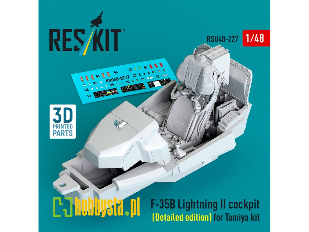 Lockheed Martin ​f-35b Lightning Ii - Cockpit Detailed Edition (For Tamiya Kits / 3d-printed) - zdjęcie 1