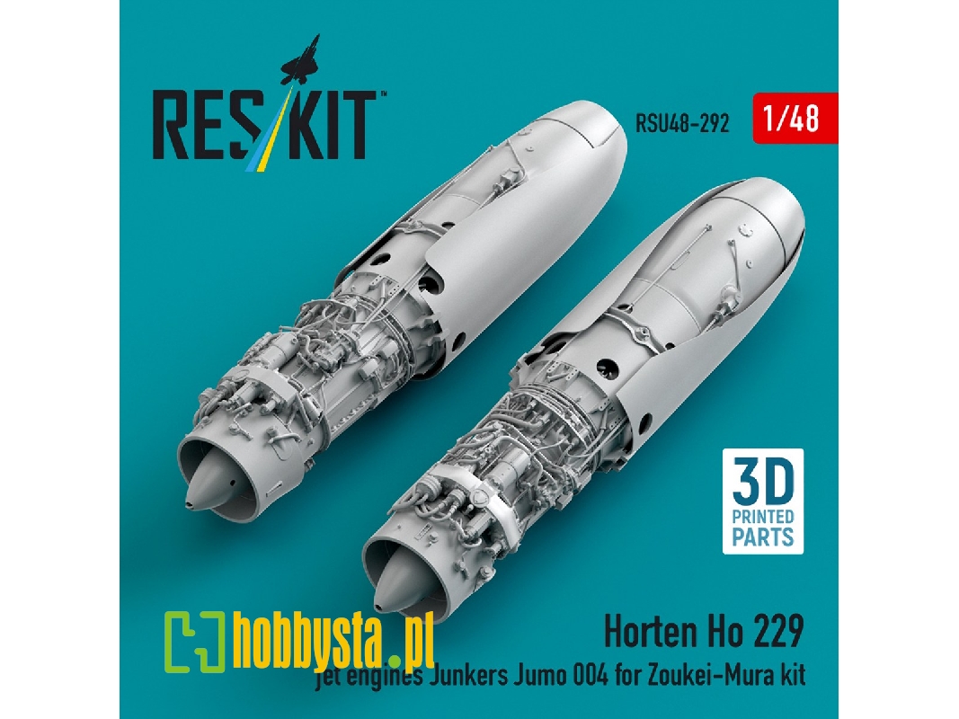 Horten Ho 229 - Jet Engines Junkers Jumo 004 (For Zoukei Mura Kits / 3d-printed) - zdjęcie 1