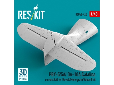 Consolidated Pby-5 / 5a / Oa-10a Catalina - Correct Tail (For Revell / Monogram And Eduard Kits / 3d-printed) - zdjęcie 1