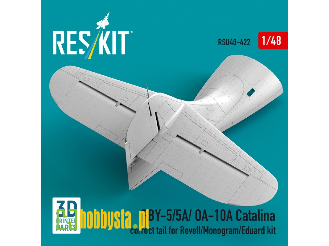Consolidated Pby-5 / 5a / Oa-10a Catalina - Correct Tail (For Revell / Monogram And Eduard Kits / 3d-printed) - zdjęcie 1