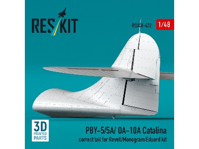 Consolidated Pby-5 / 5a / Oa-10a Catalina - Correct Tail (For Revell / Monogram And Eduard Kits / 3d-printed) - zdjęcie 2