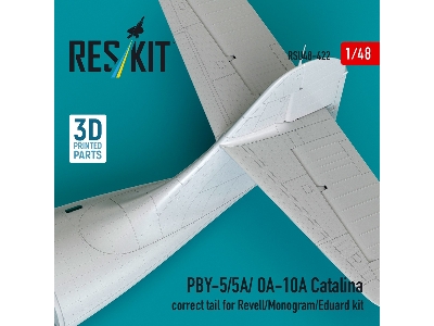 Consolidated Pby-5 / 5a / Oa-10a Catalina - Correct Tail (For Revell / Monogram And Eduard Kits / 3d-printed) - zdjęcie 3