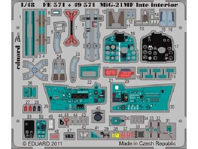  MiG-21MF late interior S. A 1/48 - Eduard - blaszki - zdjęcie 1