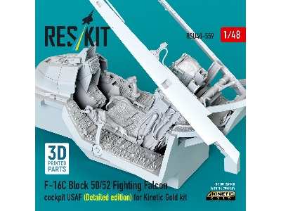 Lockheed Martin F-16c Block 50/52 Fighting Falcon - Cockpit Usaf Detailed Edition (For Kinetic Gold Kits / 3d-printed) - zdjęci