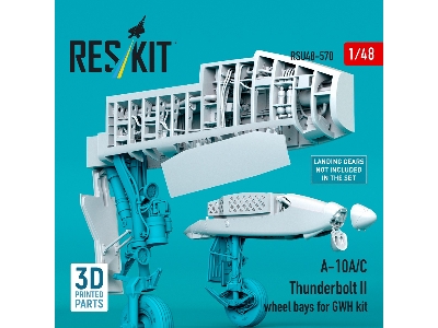 Fairchild A-10 A/C Thunderbolt Ii - Wheel Bays (For Gwh Kits / 3d-printed) - zdjęcie 2