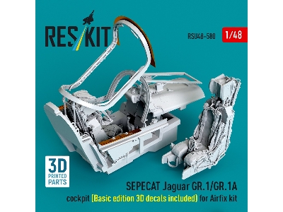 Sepecat Jaguar Gr.1 / Gr.1 A - Cockpit / Basic Edition - 3d Decals Included (For Airfix Kits / 3d-printed) - zdjęcie 2