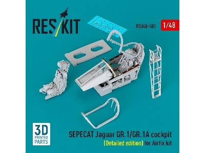 Sepecat Jaguar Gr.1 / Gr.1 A - Cockpit / Detailed Edition (For Airfix Kits / 3d-printed) - zdjęcie 1