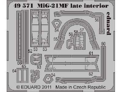  MiG-21MF late interior S. A. 1/48 - Eduard - blaszki - zdjęcie 3