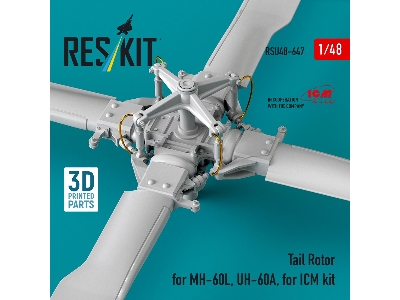Sikorsky Mh-60l And Uh-60a - Tail Rotor (For Icm Kits / 3d Printed) - zdjęcie 3