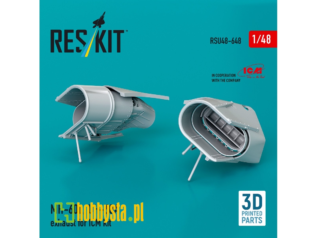 Sikorsky Mh-60l And Uh-60a - Exhaust (For Icm Kits / 3d Printed) - zdjęcie 1