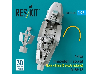 Fairchild A-10 A Thunderbolt Ii - Cockpit / Basic Edition - 3d Decals Included  (For Gwh Kits / 3d-printed) - zdjęcie 2
