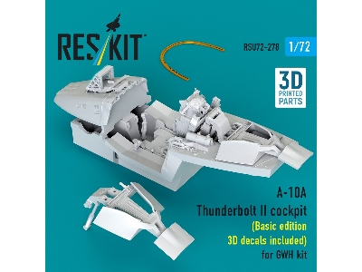 Fairchild A-10 A Thunderbolt Ii - Cockpit / Basic Edition - 3d Decals Included  (For Gwh Kits / 3d-printed) - zdjęcie 3
