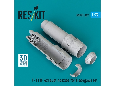 General Dynamics F-111 F - Exhaust Nozzles (For Hasegawa Kits / 3d-printed) - zdjęcie 1