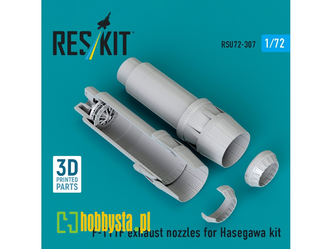 General Dynamics F-111 F - Exhaust Nozzles (For Hasegawa Kits / 3d-printed) - zdjęcie 1