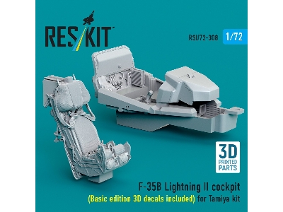 Lockheed Martin ​f-35 B Lightning Ii - Cockpit / Basic Edition - 3d Decals Included (For Tamiya Kits) - zdjęcie 1